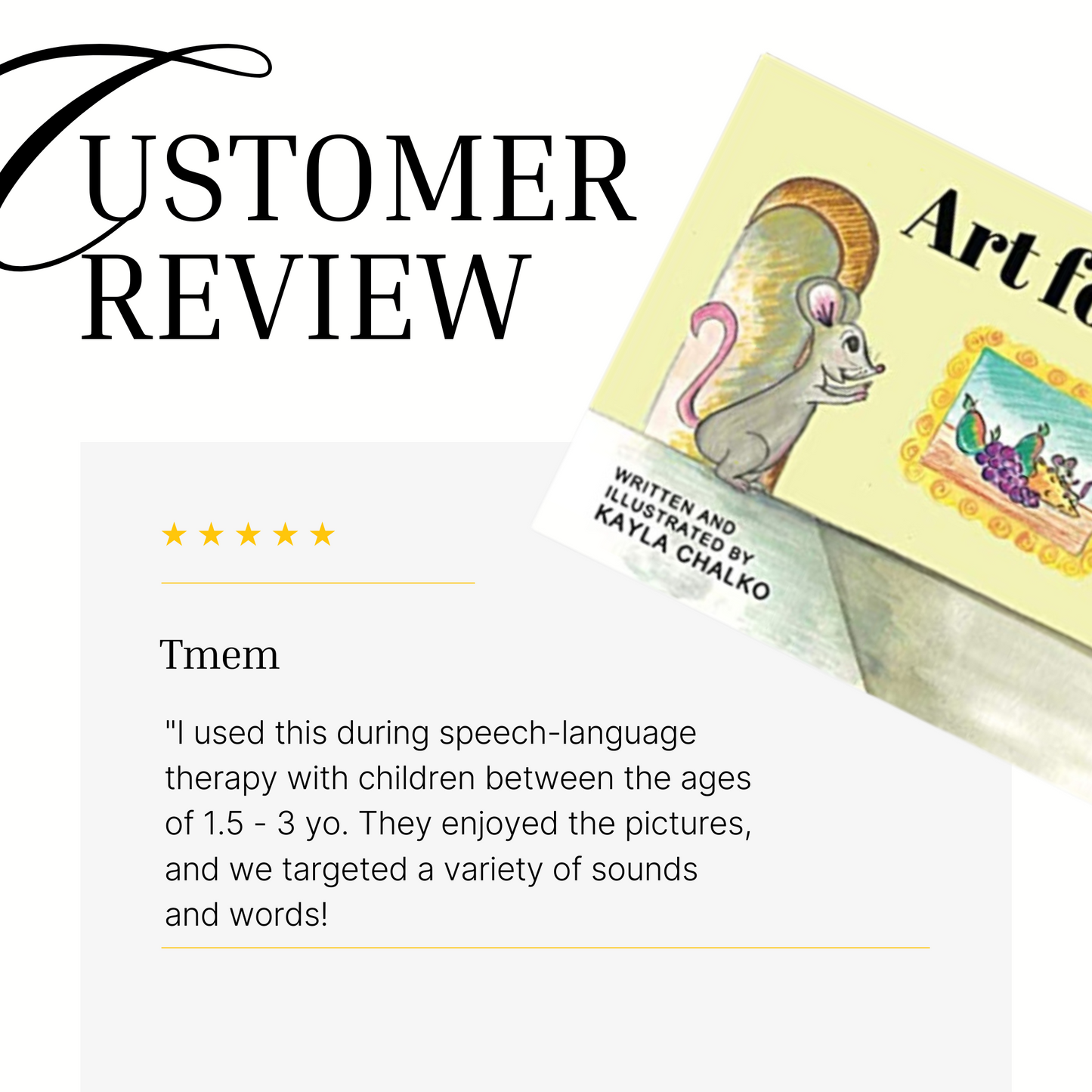 "Art for Me" Children's Book