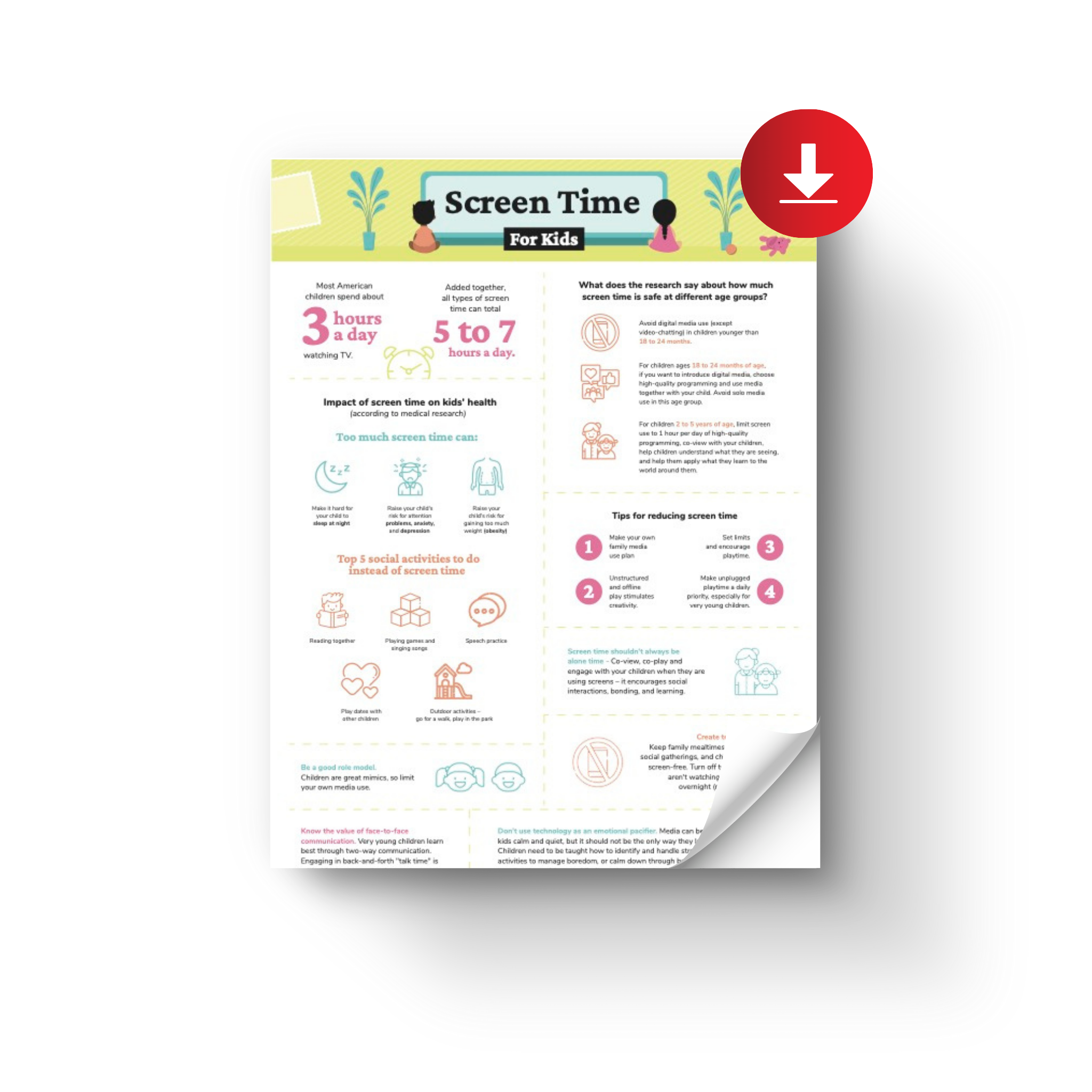 Healthy Screen Time Management Guide - Printable ...