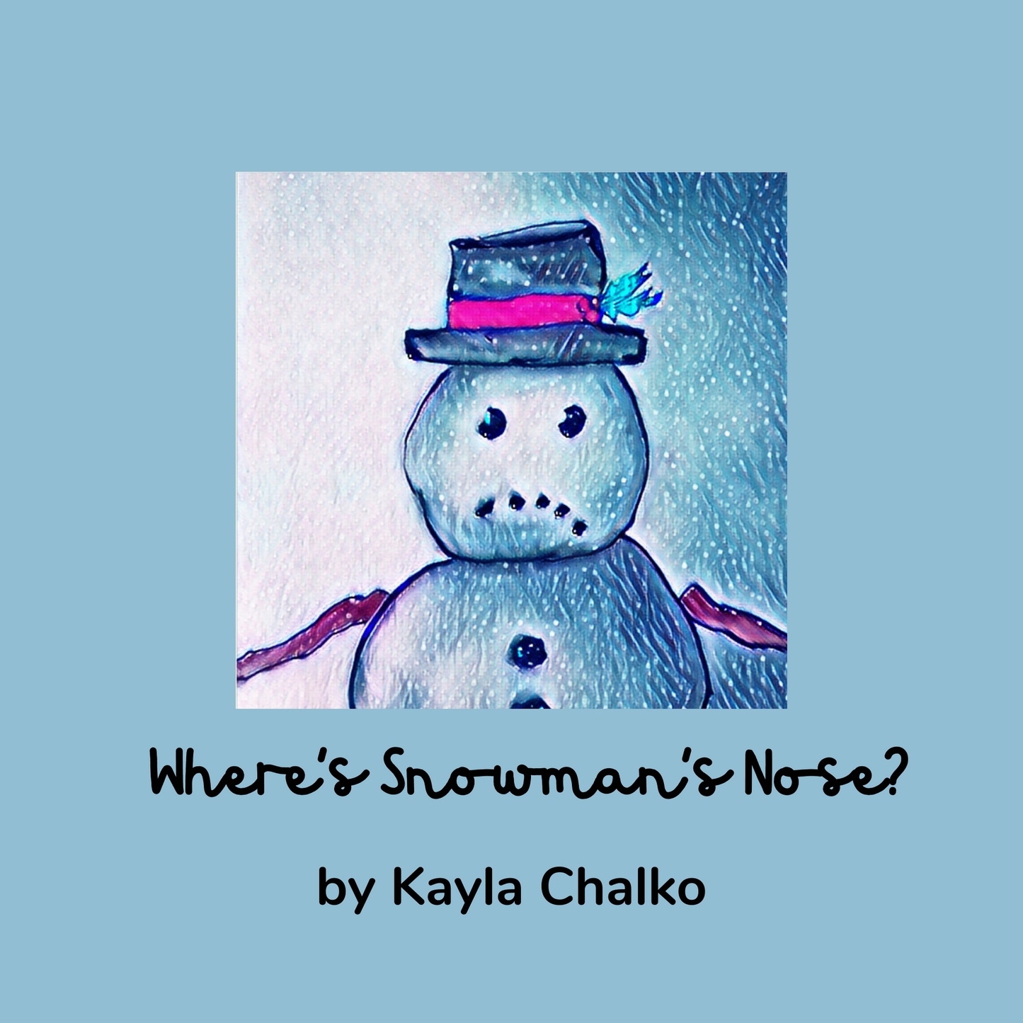 "Where's Snowman's Nose?" Digital Children's Book for Speech Therapy - Printable