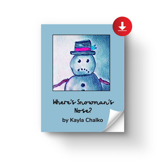"Where's Snowman's Nose?" Digital Children's Book for Speech Therapy - Printable