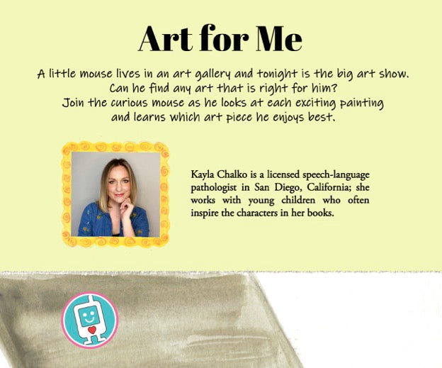 Art For Me Book by Kayla Chalko back cover