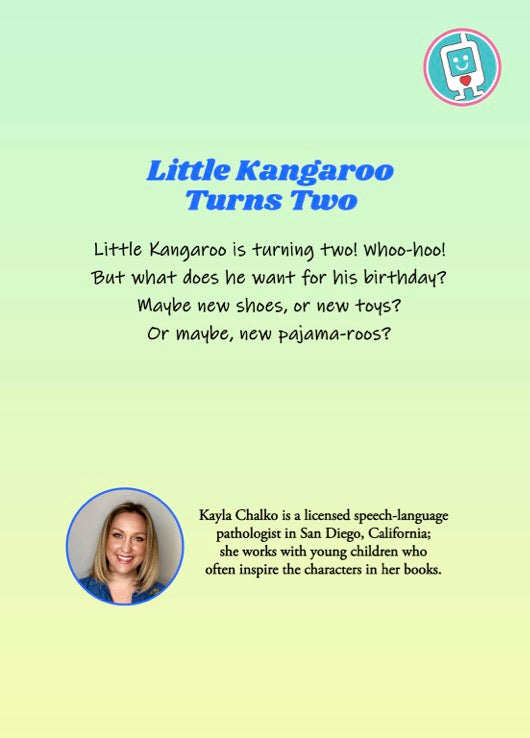 Little Kangaroo Turns Two Back Cover